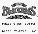 Super Black Bass Pocket (Japan) Title Screen
